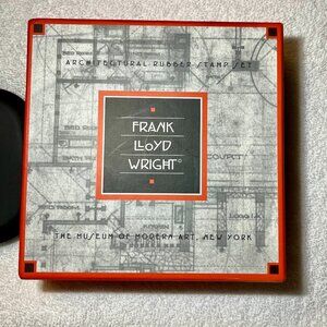 Frank Lloyd Wright Architectural Rubber Stamp Set 1996  6 Houses in Box Vintage